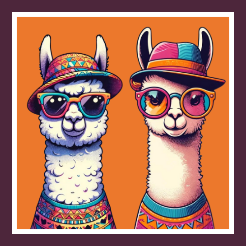 alpaca greeting card